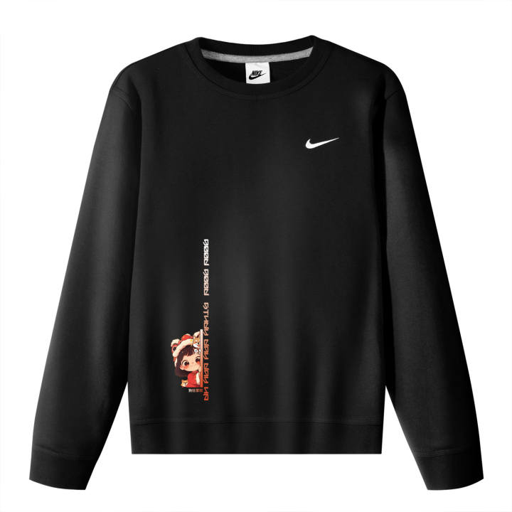 Nike Nike CNY Fleece Lined Chinese Style Dog Strength And Prosperity Print Crew Neck Long Sleeved Pullover Sweatshirt Unisex