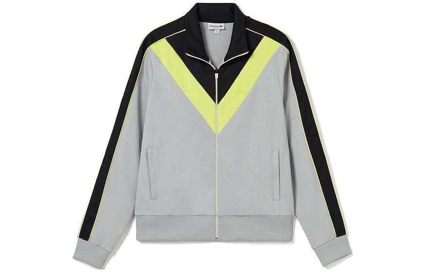 LACOSTE LACOSTE Jackets Men's Gray Multicolor IZU Lapel Moderate Other