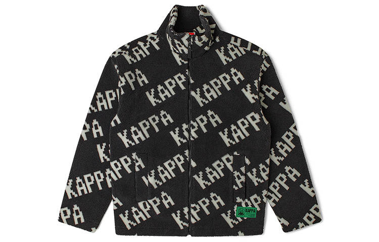 Kappa Kappa Velvet Jackets Unisex Stand Collar Thickened