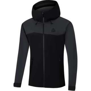 361° Waterproof, Abrasion Resistant, Breathable, Rainproof, Windproof Windbreaker Jacket Unisex Super Black