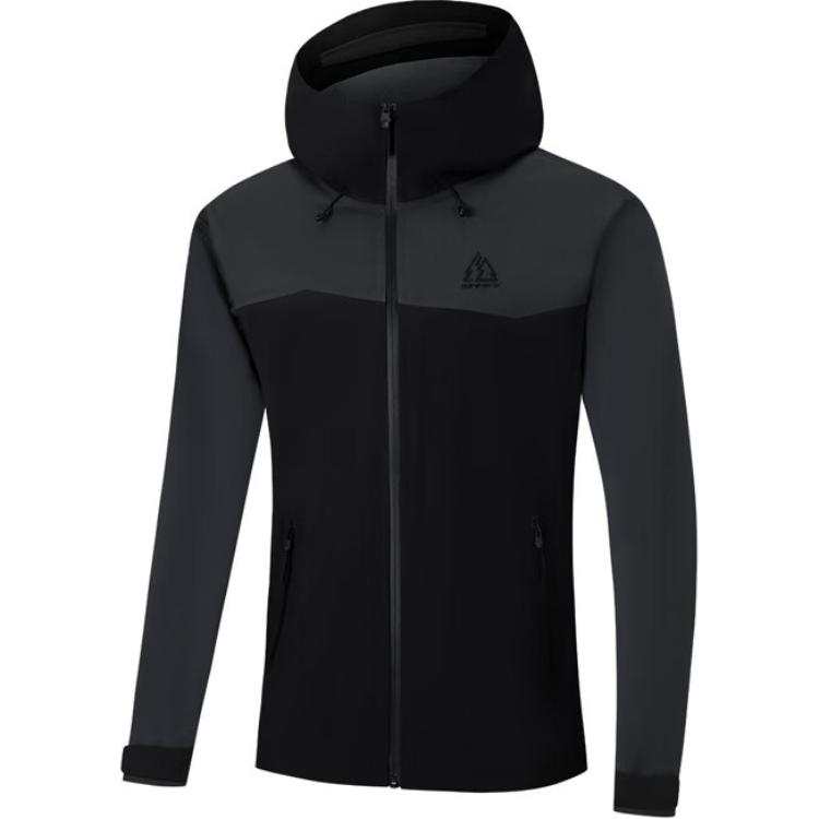 361° Waterproof, Abrasion Resistant, Breathable, Rainproof, Windproof Windbreaker Jacket Unisex Super Black