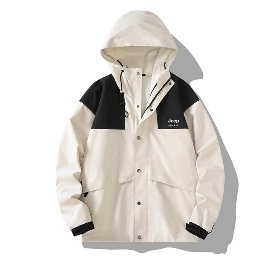 JEEP SPIRIT Waterproof, Windproof, Breathable, And Thermal Windbreaker Jacket Unisex