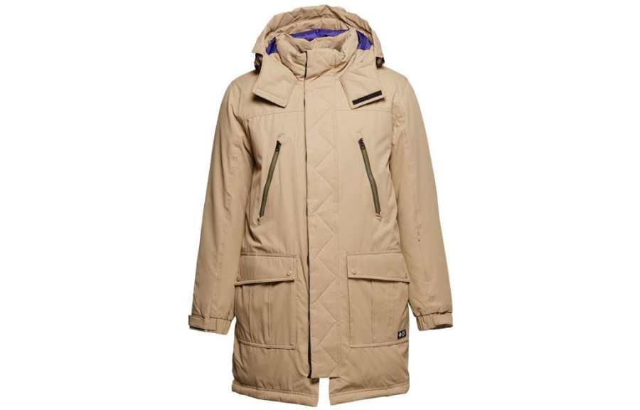 Converse Converse Down Jackets Men's Khaki Hooded Moderate Other