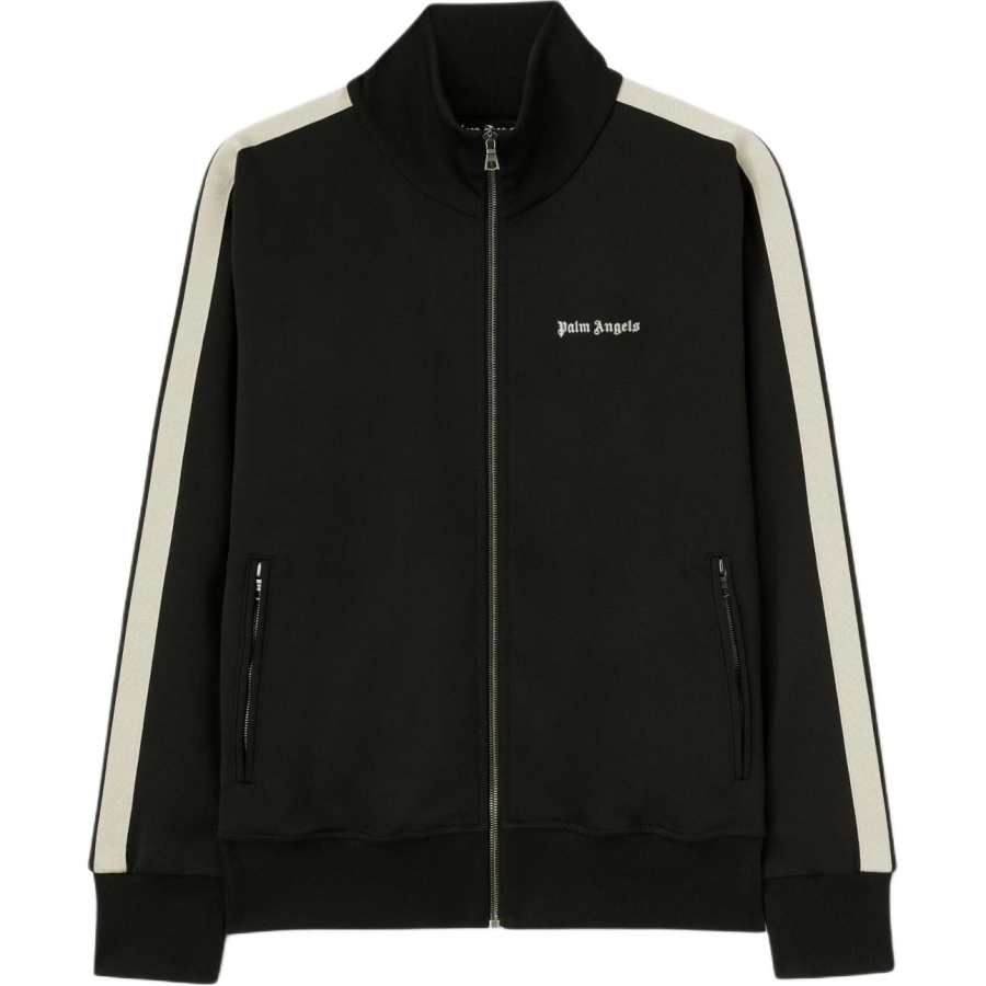 Palm Angels logo-embroidered zip-up jacket