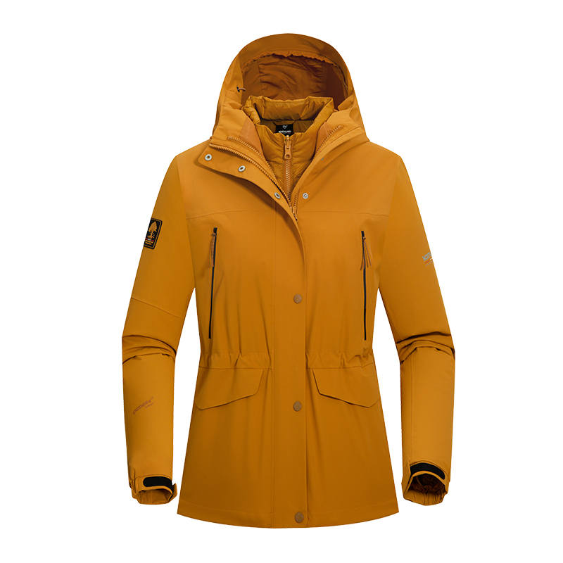 NORTHLAND Windbreaker Jackets Unisex Hooded Thickened And Fleece Lined