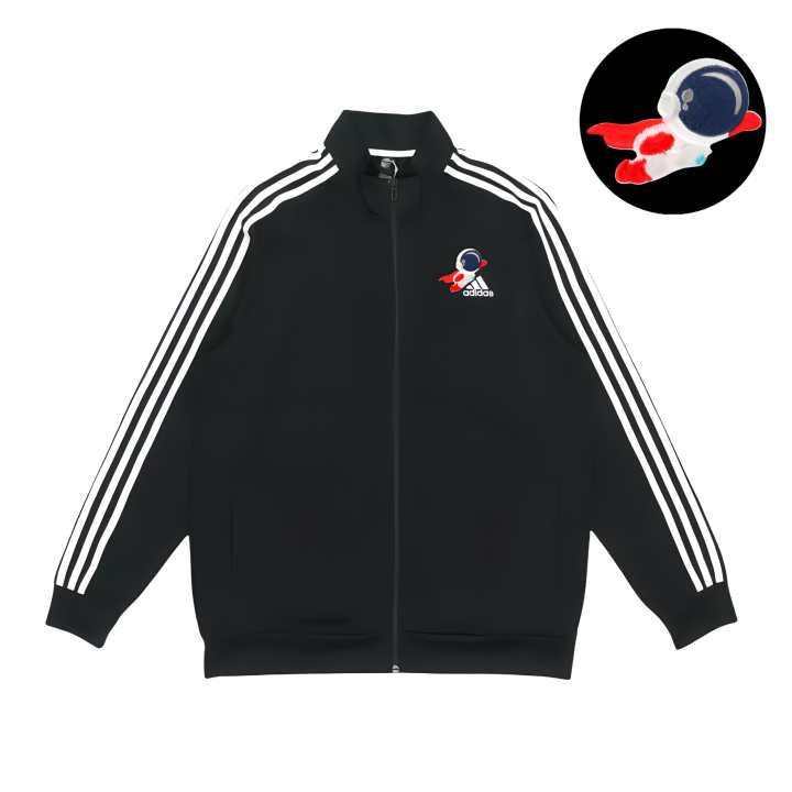 Adidas Adidas Jackets Unisex Black Stand Collar Moderate Pilot