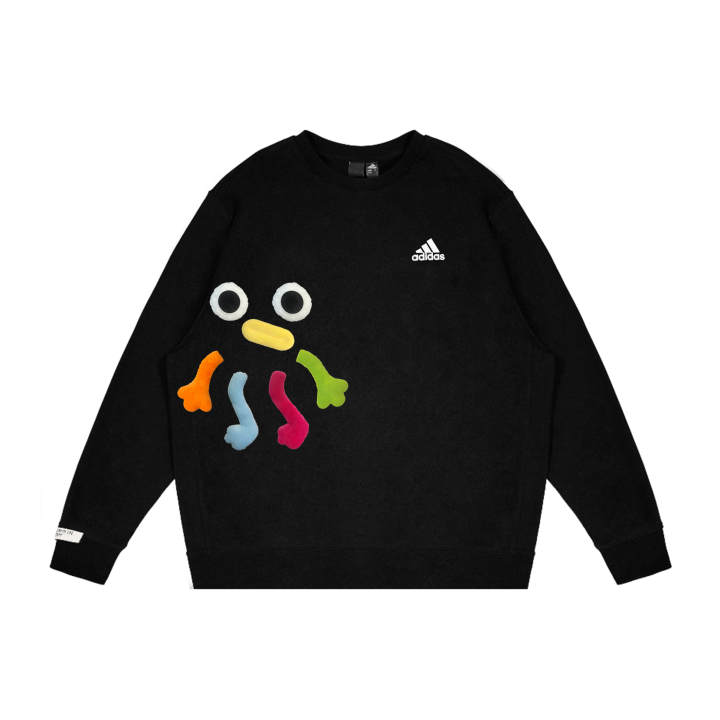 Adidas Adidas Sweatshirts Unisex Black Crew Neck Moderate Regular