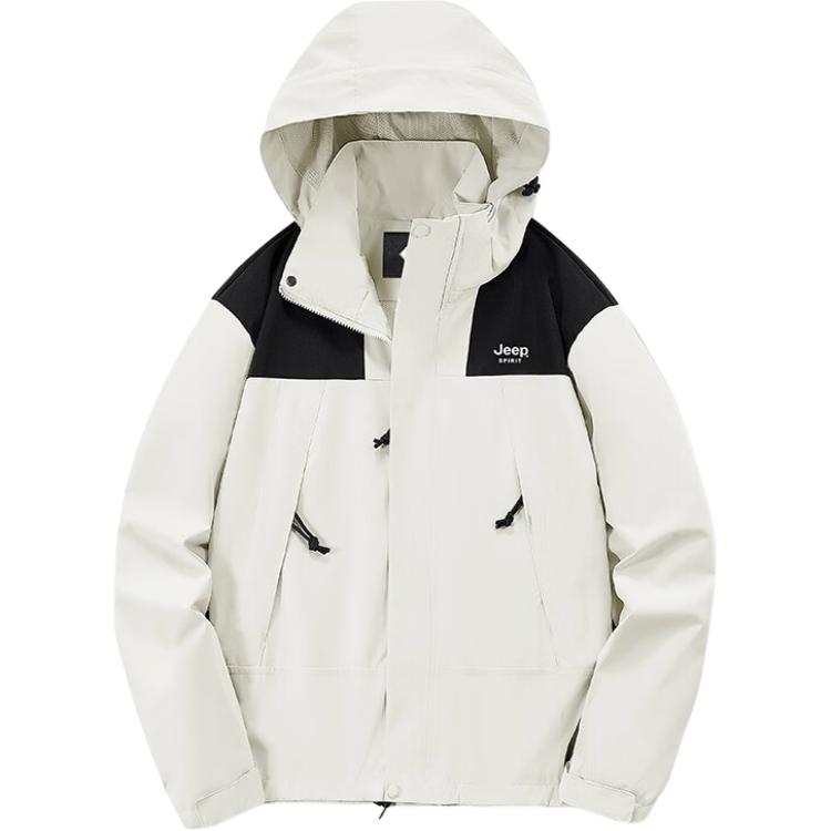 JEEP SPIRIT Urban Living/Travel/Commuting Waterproof, Windproof, Breathable, And Thermal Windbreaker Jacket Unisex