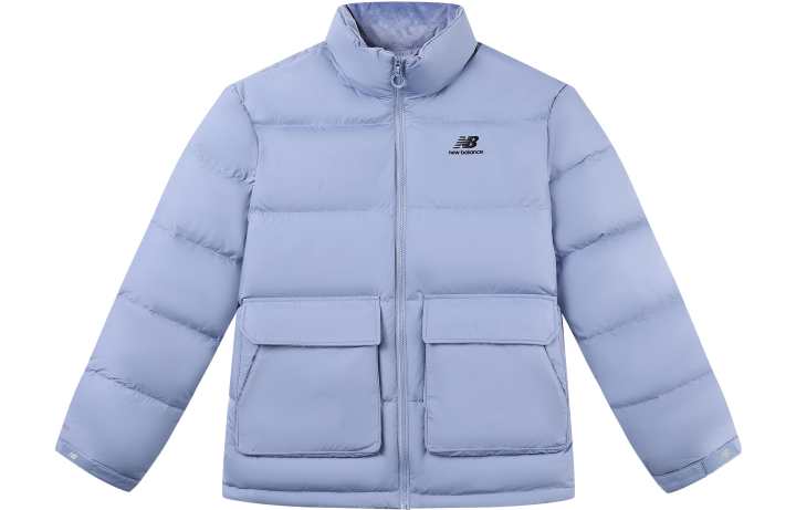 New Balance New Balance Down Jackets Unisex Blue Stand Collar Moderate Other