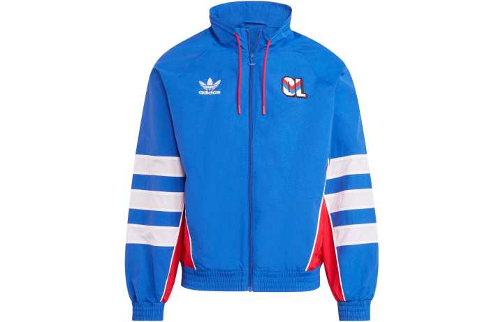 Adidas Adidas Olympique Lyonnais Jackets Men's Collegiate Blue Stand Collar Moderate Other