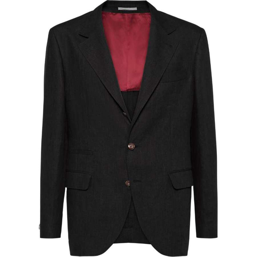 Brunello Cucinelli SS25 Business Suit Coat Men's Black