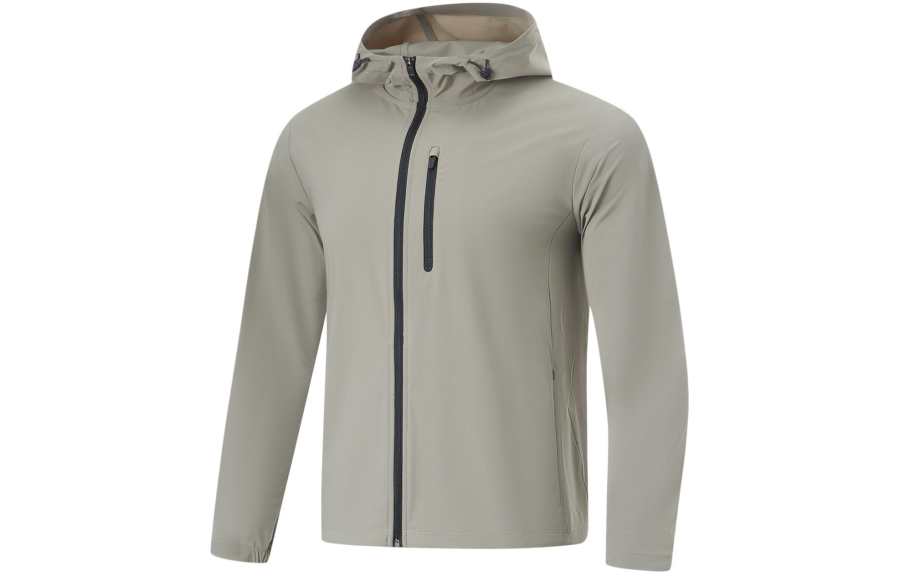 Li-Ning Li Ning Smoothie UV Protection Sun Protection Clothing Men's Wander Gray