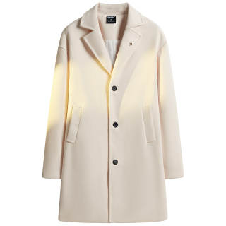 ZMOH Coats Unisex Suit Collar Thickened Straight Fit