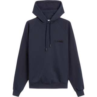 Sunnei logo-embroidered cotton hoodie