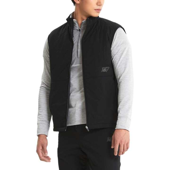 New Balance New Balance Vests Men's Black Stand Collar Moderate Other