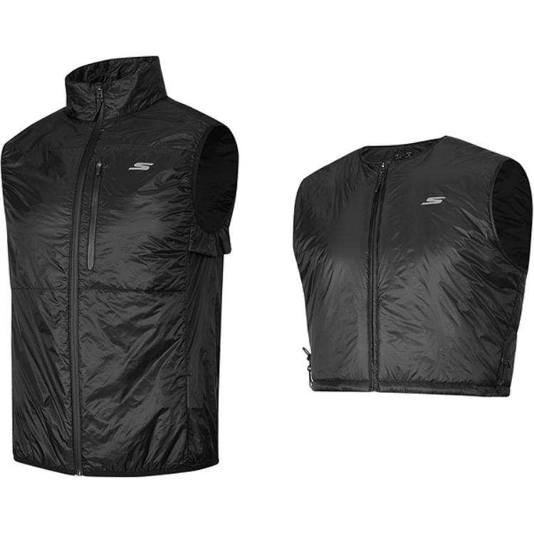 Skechers FW24 Vest Men's 2 Piece Set Carbon Black 0018