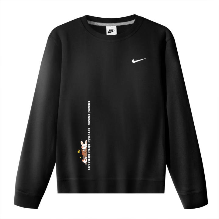 Nike Nike Sweatshirts Unisex Black Crew Neck Moderate Regular