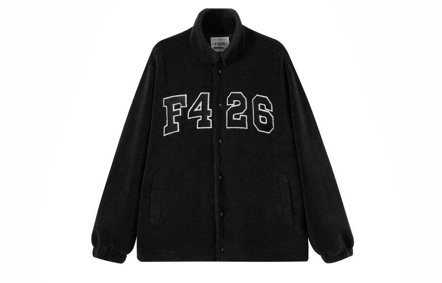 F426 F426 Velvet Jackets Unisex Stand Collar Thickened