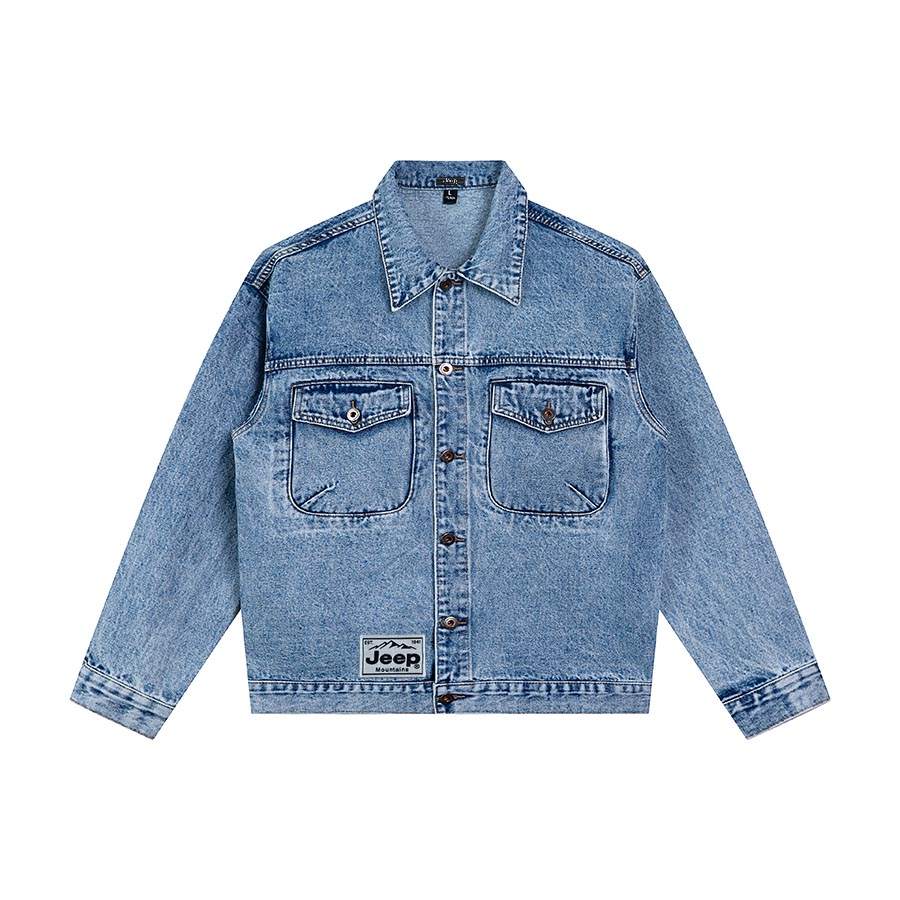 Jeep Moxima Lifestyle Denim Jacket Unisex Graphite Blue