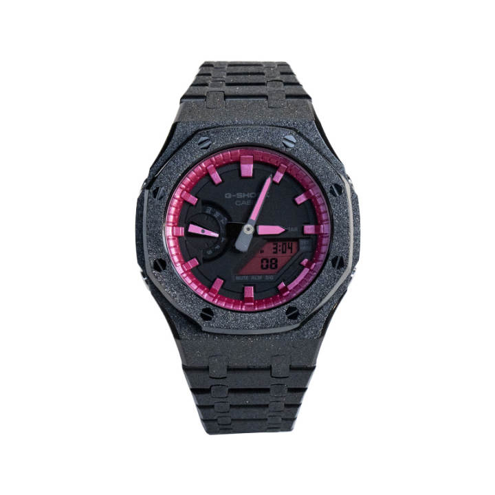 CASIO CASIO Custom Collection Quartz Movement Stainless Steel Watchband Watch Unisex Black Dial