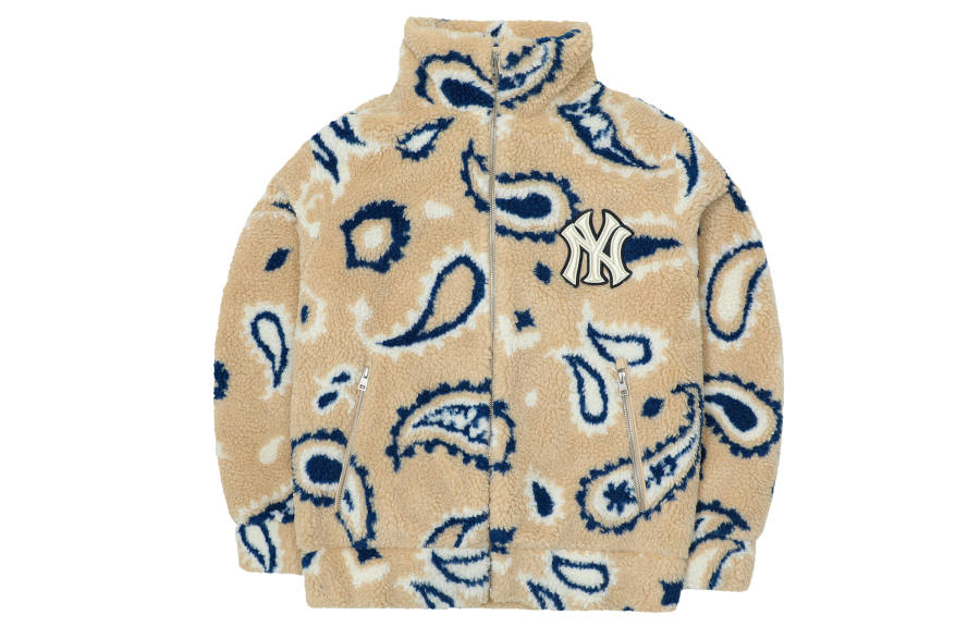 MLB MLB Velvet feel Coat Unisex Light Beige