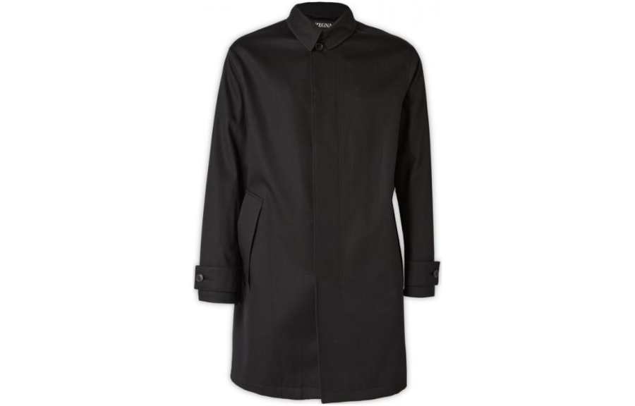 Ermenegildo Zegna Coats Men's Black Moderate