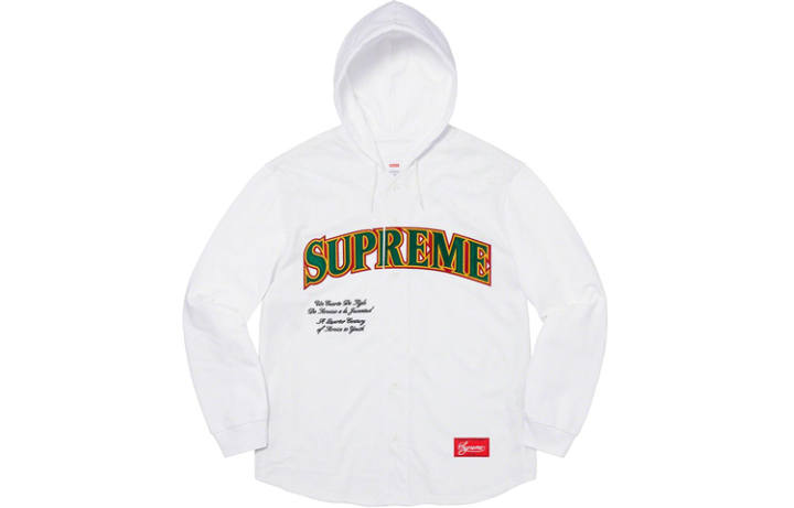 Supreme Supreme Baseball Jerseys Unisex Hooded Moderate Straight Fit