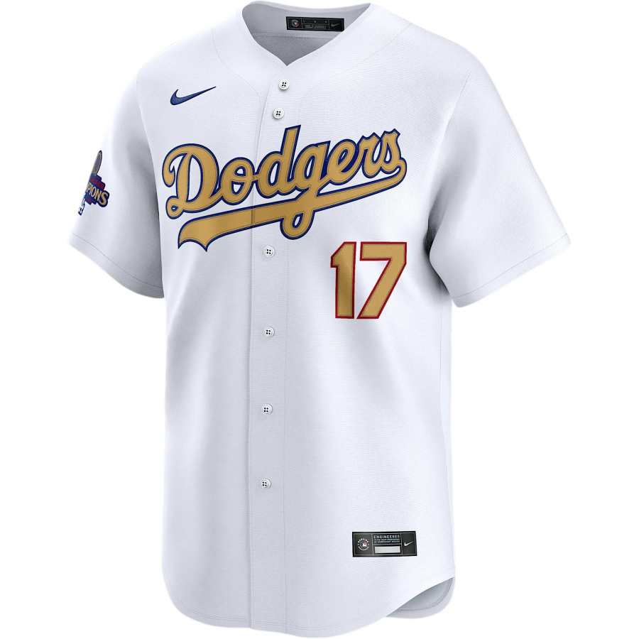 Nike Nike Shohei Ohtani Los Angeles Dodgers 2024 World Series Champions Gold Men's Nike Dri FIT Adv Mlb Limited Jersey