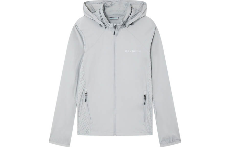 Columbia Breathable And Dust Resistant Sun Protection Clothing Men's Light Gray