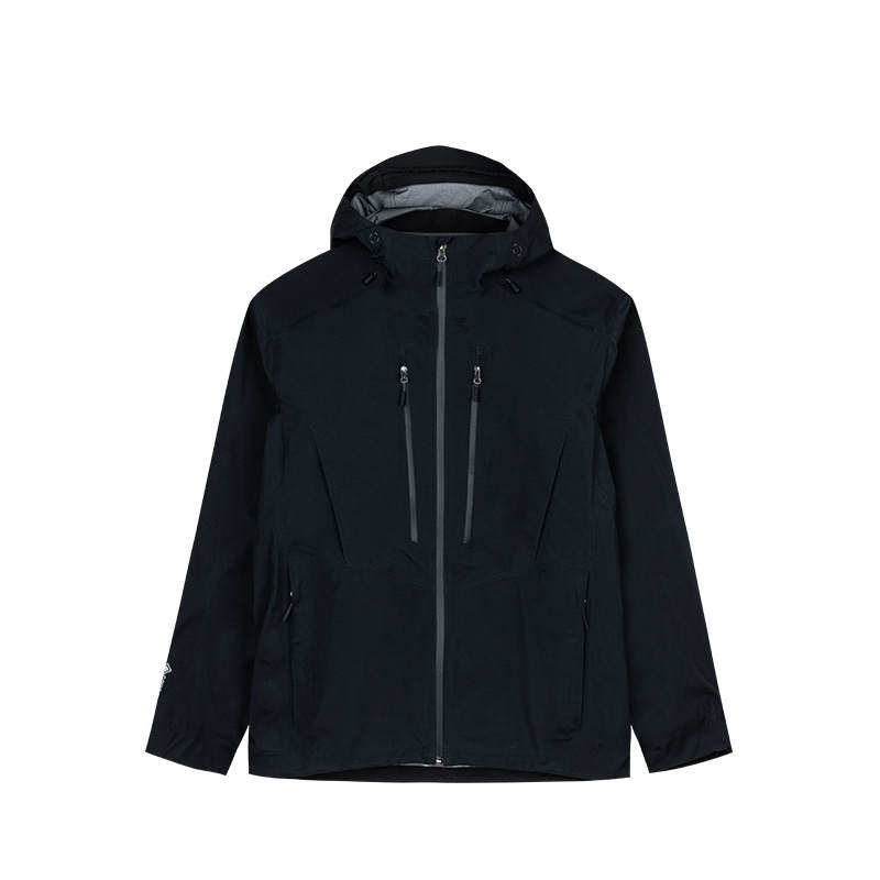 Anta Champion Series Waterproof, Windproof, And Abrasion Resistant Windbreaker Jacket Men's Black