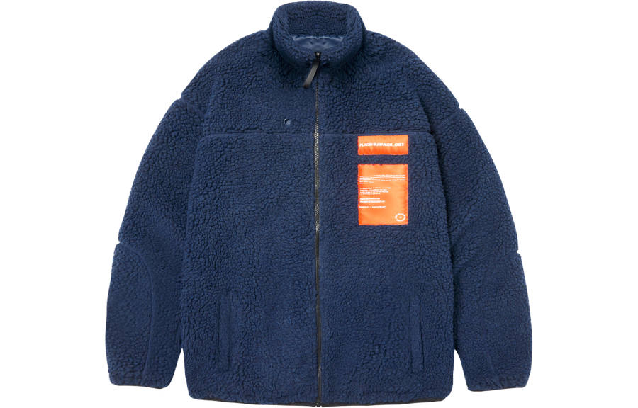PSO Brand Thermal Thickened And Fleece Lined Faux Sherpa Stand Collar Color Block Patchwork Jacket Velvet feel Coat