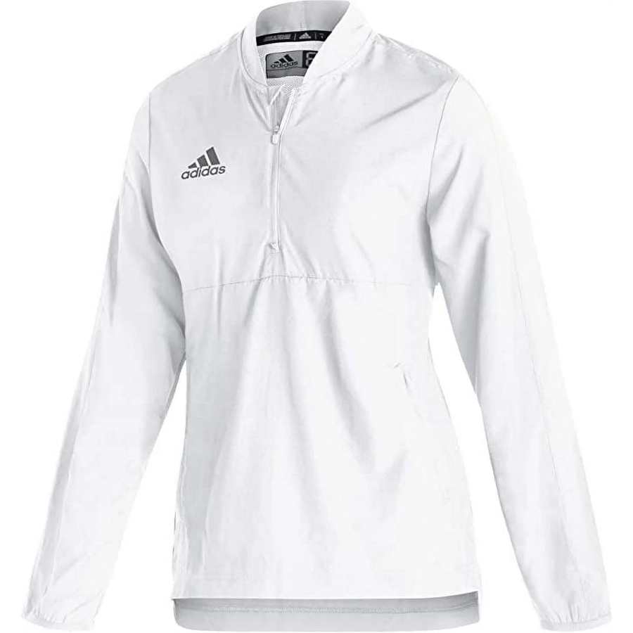 Adidas Adidas Clothing Sweatshirts Unisex White Baseball Collar Moderate