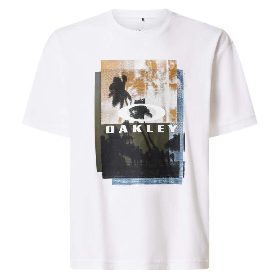 Oakley T Shirts Men's White Crew Neck