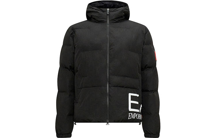 EMPORIO ARMANI EA7 Puffer Jacket Men's Black