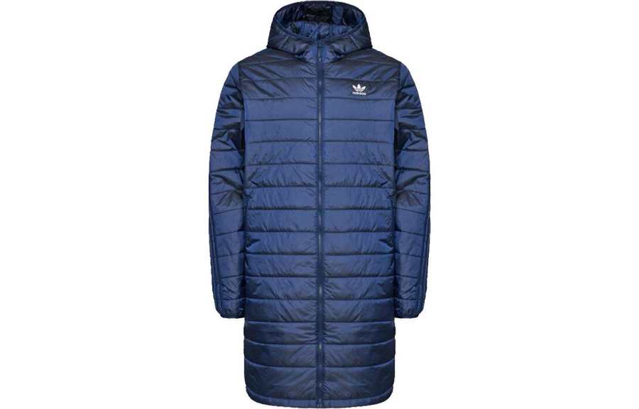 Adidas Adidas Puffer Jackets Men's Blue Hooded Moderate Other