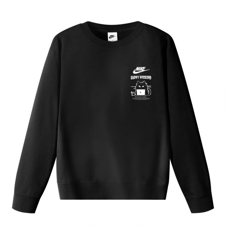 Nike Nike Sweatshirts Unisex Black Crew Neck Moderate Regular