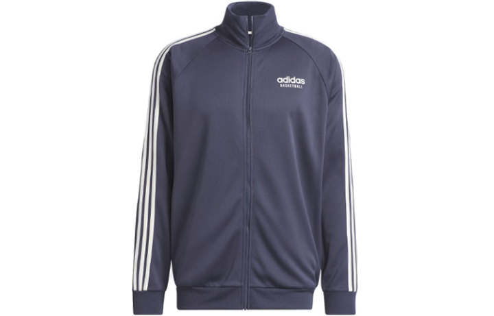 Adidas Adidas Jackets Men's Marine Blue Stand Collar Moderate Other
