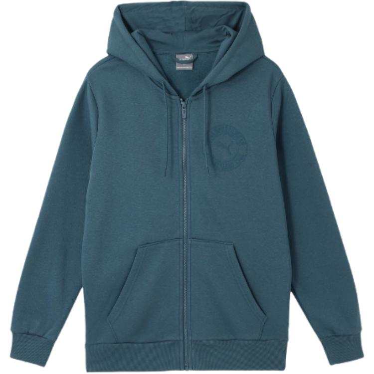 PUMA Athleisure Fleece Lined Hooded Jackets & Coats Men's Dark Blue