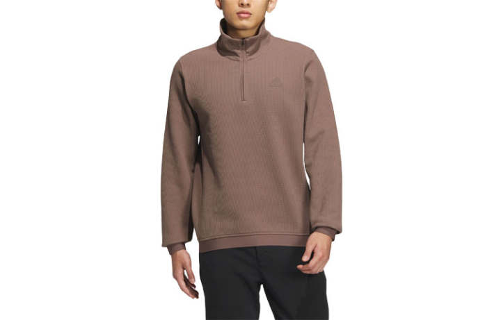 Adidas Adidas Jackets Men's Stratum Dark Earthy Brown Stand Collar Moderate Other