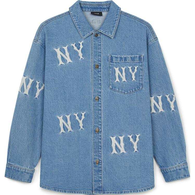 MLB MLB New York Yankees Denim Jacket Unisex Light Sky Blue