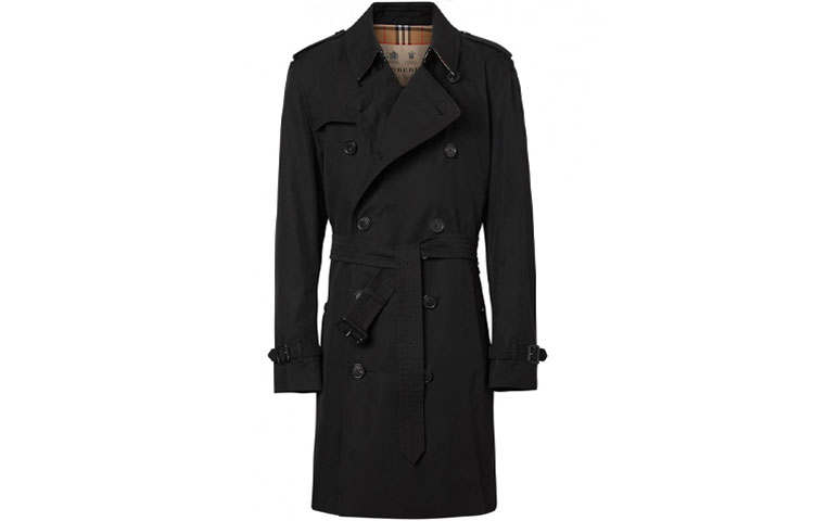 Burberry Traditional Check Lining Cotton Trench Coat