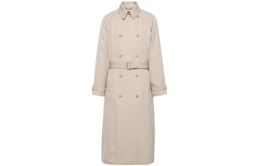 PRADA Prada double-breasted wool trench coat