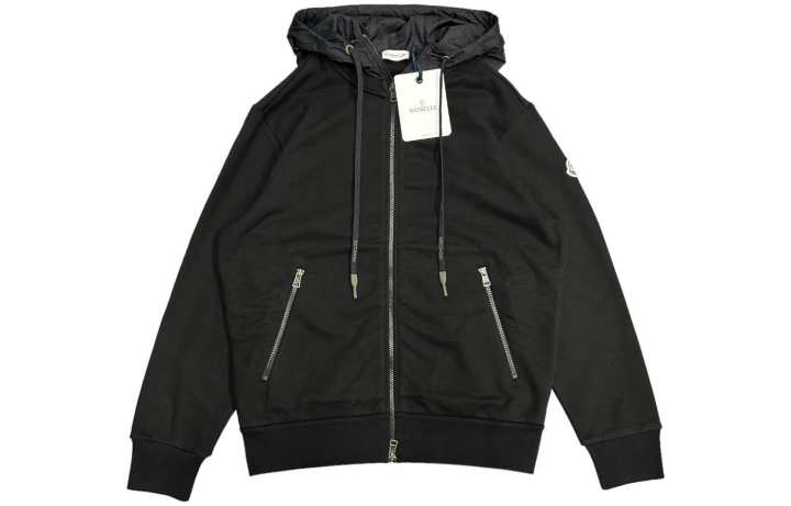 Moncler Moncler Jackets Men's Black Hooded Moderate Other