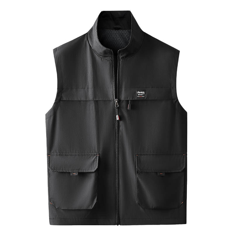JEEP SPIRIT Vests Unisex Stand Collar Moderate Other