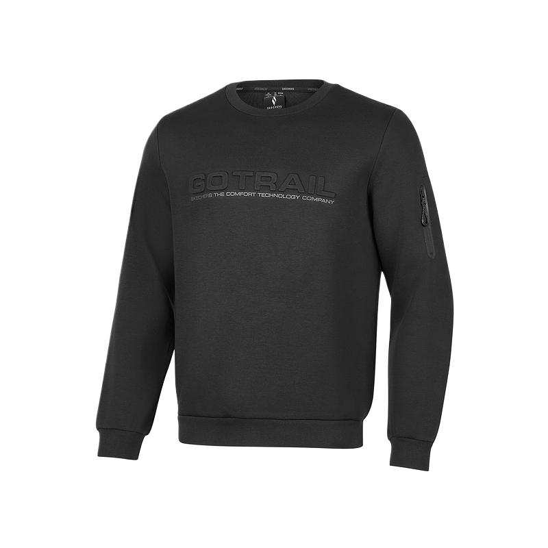 Skechers Wilderness Outdoor Collection Sweatshirt Men's Carbon Black