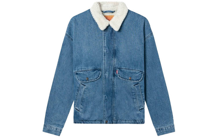 Levis Levis Velvet Jackets Men's Blue Lapel Moderate
