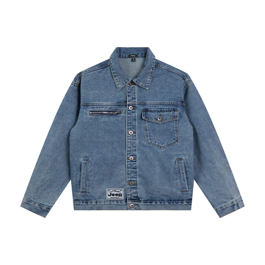 Jeep Moxima Lifestyle Denim Jacket Unisex Nostalgic Blue