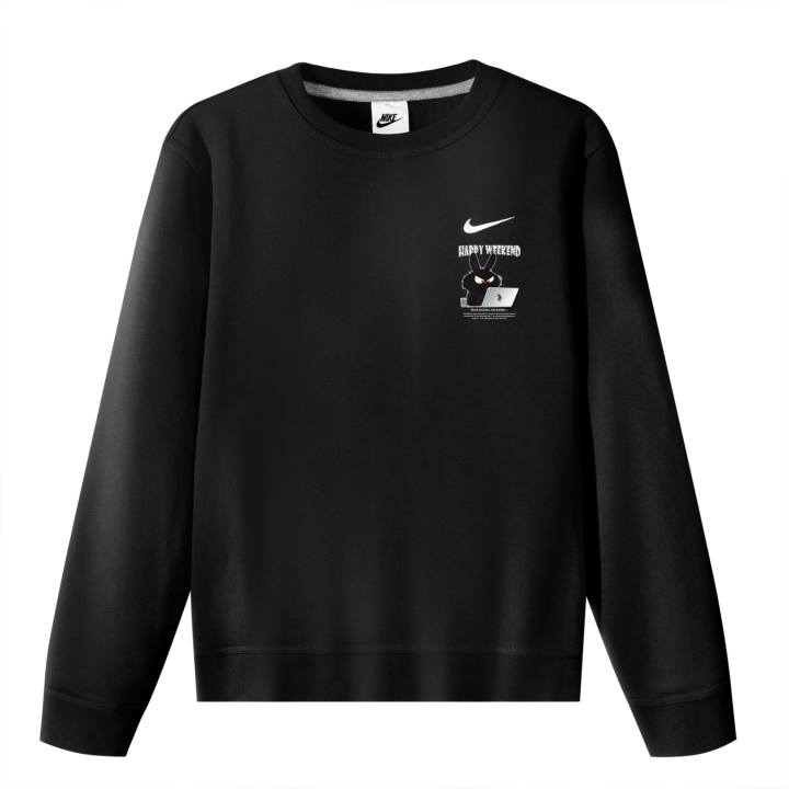 Nike Nike Sweatshirts Unisex Black Crew Neck Moderate Regular