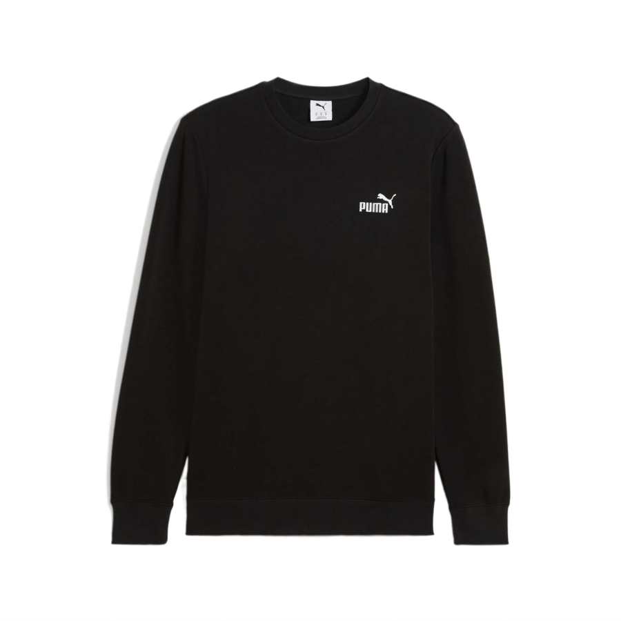PUMA PUMA Sweatshirts Men's Black Crew Neck Moderate Regular