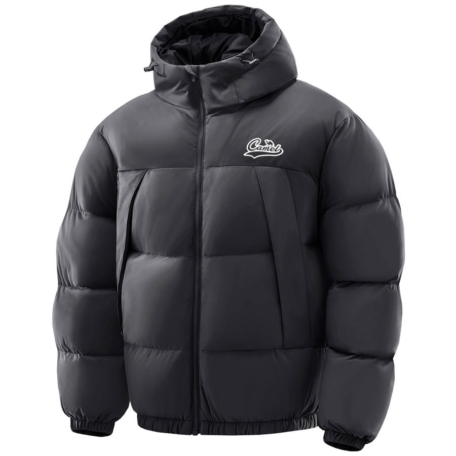 CAMEL CAMEL Down Jackets Men's Hooded Thickened Puffer Jacket